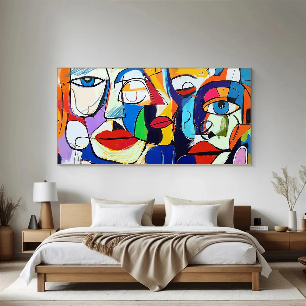 Handcrafted Abstract Painting Graffiti Wall Art For Home Decor GA1046