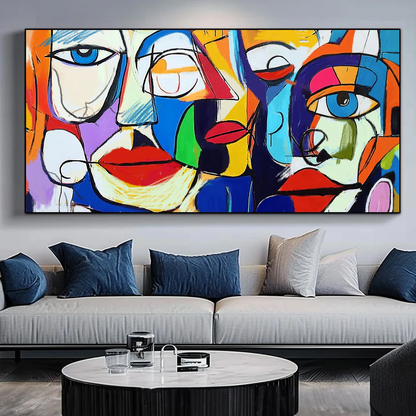 Handcrafted Abstract Painting Graffiti Wall Art For Home Decor GA1046