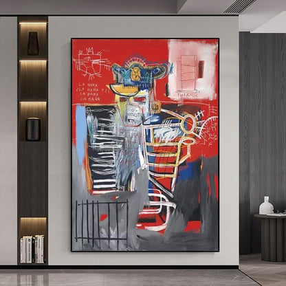 Handcrafted Abstract Painting Graffiti Wall Art For Home Decor GA1051
