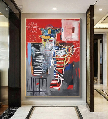 Handcrafted Abstract Painting Graffiti Wall Art For Home Decor GA1051