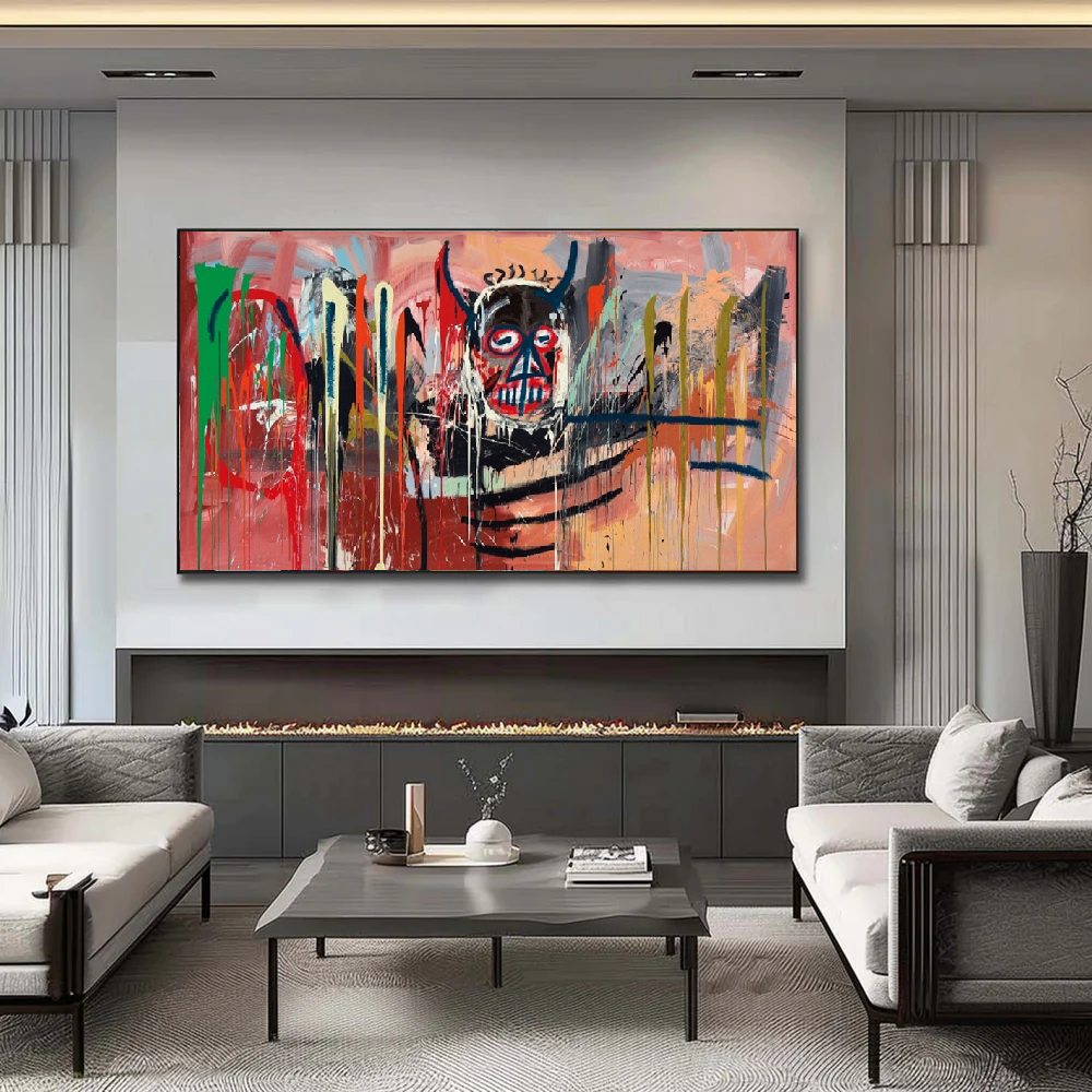 Handcrafted Abstract Painting Graffiti Wall Art For Home Decor GA1052
