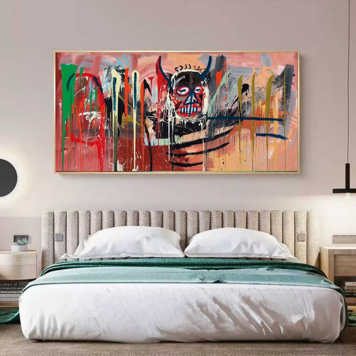 Handcrafted Abstract Painting Graffiti Wall Art For Home Decor GA1052