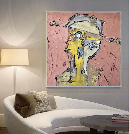 Handcrafted Abstract Painting Graffiti Wall Art For Home Decor GA1054