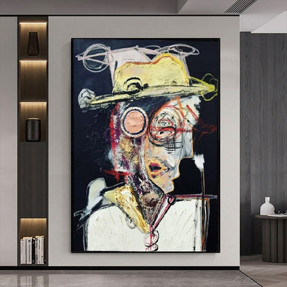 Handcrafted Abstract Painting Graffiti Wall Art For Home Decor GA1055
