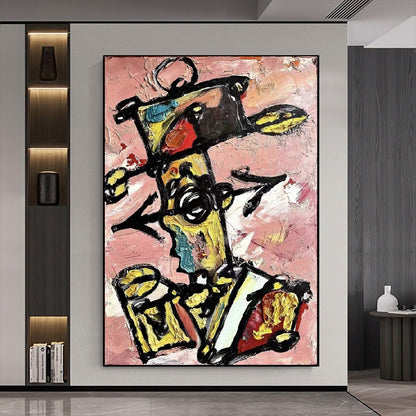 Handcrafted Abstract Painting Graffiti Wall Art For Home Decor GA1058