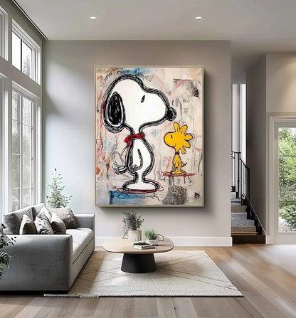 Handcrafted Abstract Painting Graffiti Wall Art For Home Decor GA1060