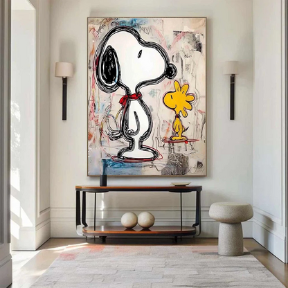 Handcrafted Abstract Painting Graffiti Wall Art For Home Decor GA1060
