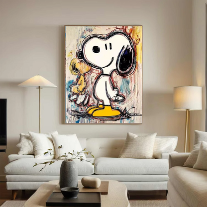 Handcrafted Abstract Painting Graffiti Wall Art For Home Decor GA1060C