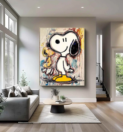Handcrafted Abstract Painting Graffiti Wall Art For Home Decor GA1060C