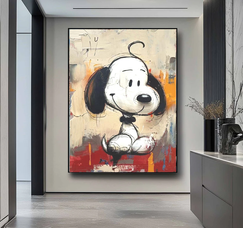 Handcrafted Abstract Painting Graffiti Wall Art For Home Decor GA1060D