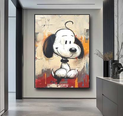 Handcrafted Abstract Painting Graffiti Wall Art For Home Decor GA1060D