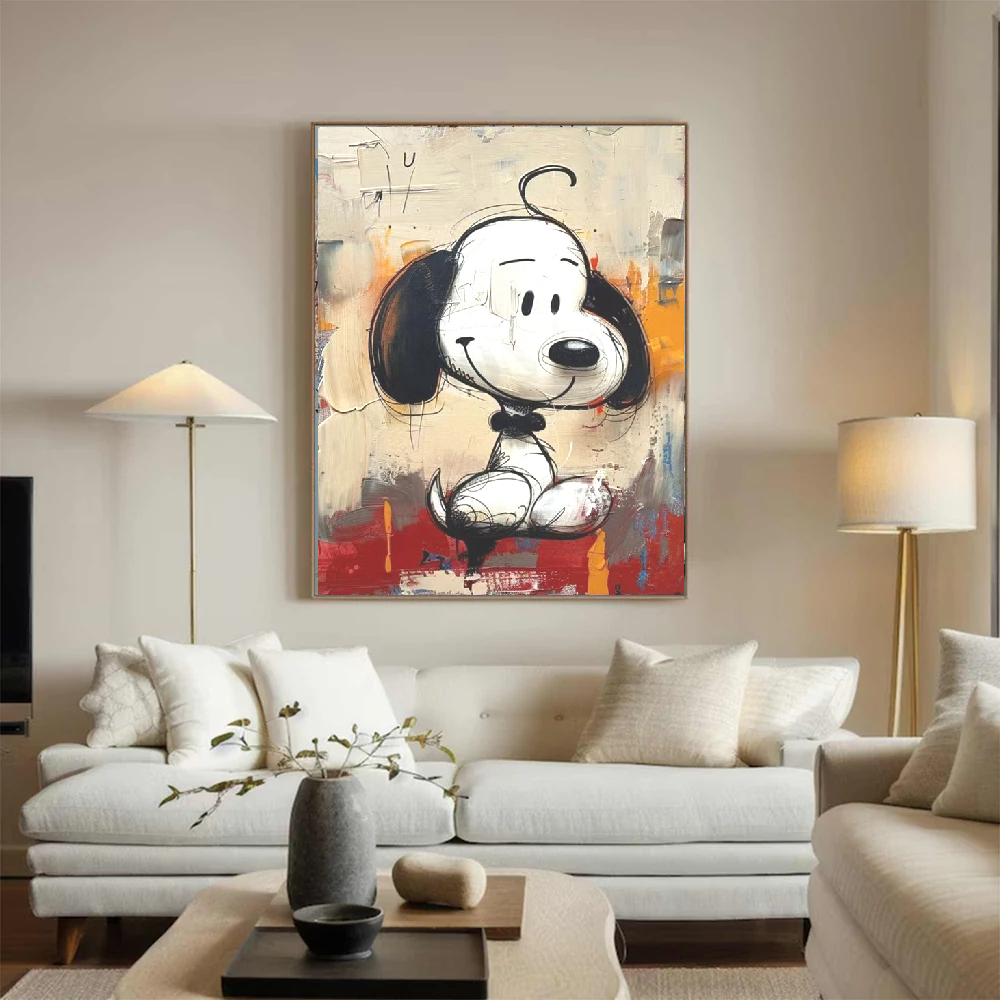 Handcrafted Abstract Painting Graffiti Wall Art For Home Decor GA1060D