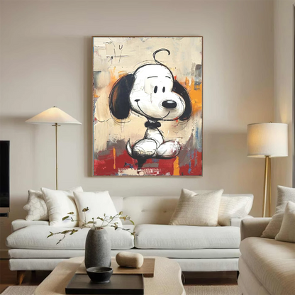 Handcrafted Abstract Painting Graffiti Wall Art For Home Decor GA1060D
