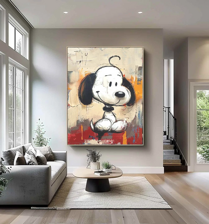 Handcrafted Abstract Painting Graffiti Wall Art For Home Decor GA1060D