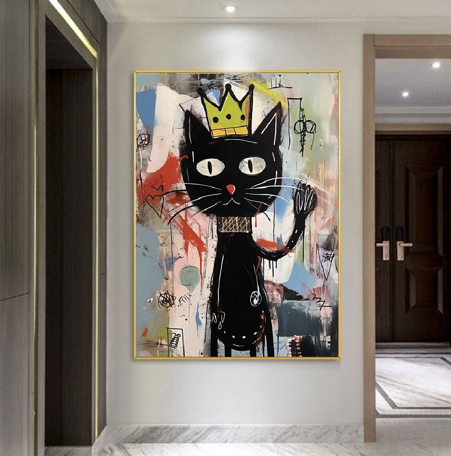 Handcrafted Abstract Painting Graffiti Wall Art For Home Decor GA1061