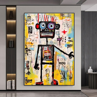 Handcrafted Abstract Painting Graffiti Wall Art For Home Decor GA1062