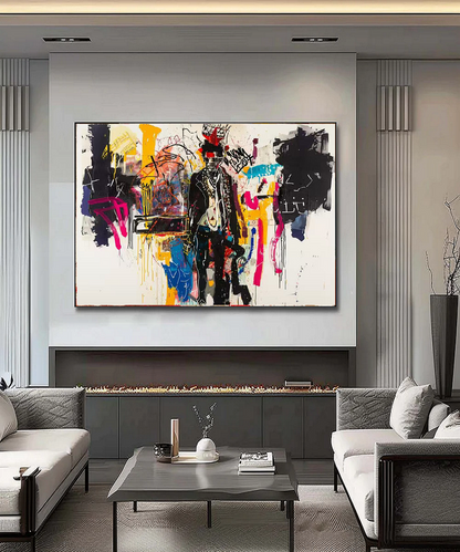 Handcrafted Abstract Painting Graffiti Wall Art For Home Decor GA1064