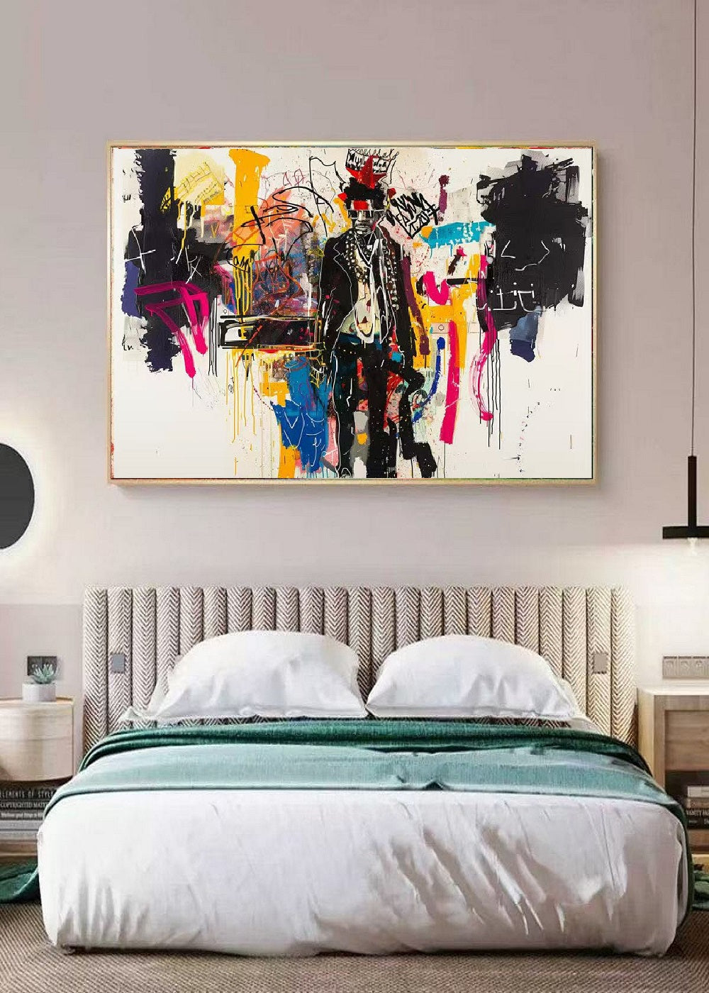 Handcrafted Abstract Painting Graffiti Wall Art For Home Decor GA1064
