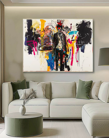 Handcrafted Abstract Painting Graffiti Wall Art For Home Decor GA1064