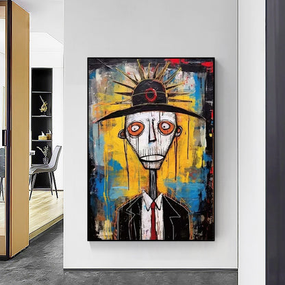 Handcrafted Abstract Painting Graffiti Wall Art For Home Decor GA1066
