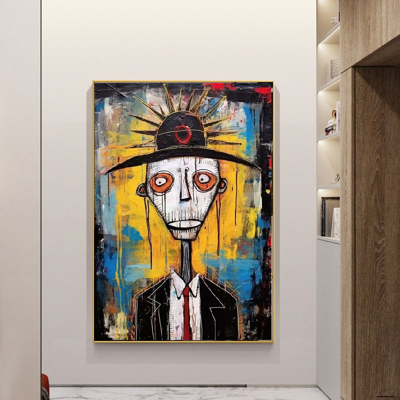 Handcrafted Abstract Painting Graffiti Wall Art For Home Decor GA1066