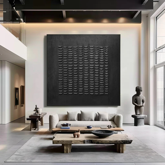 Handcrafted Abstract Painting Heavy Texture Wall Art For Homedecor HT1002
