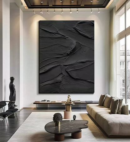 Handcrafted Abstract Painting Heavy Texture Wall Art For Homedecor HT1003