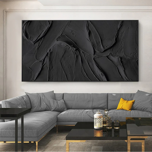 Handcrafted Abstract Painting Heavy Texture Wall Art For Homedecor HT1004