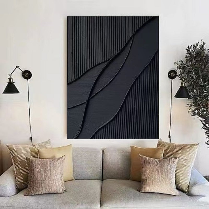 Handcrafted Abstract Painting Heavy Texture Wall Art For Homedecor HT1005B