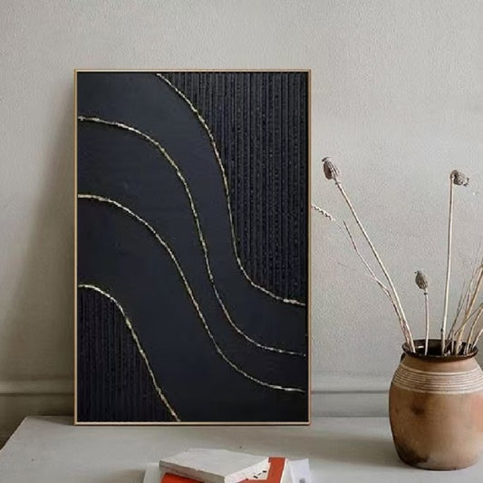 Handcrafted Abstract Painting Heavy Texture Wall Art For Homedecor HT1005C