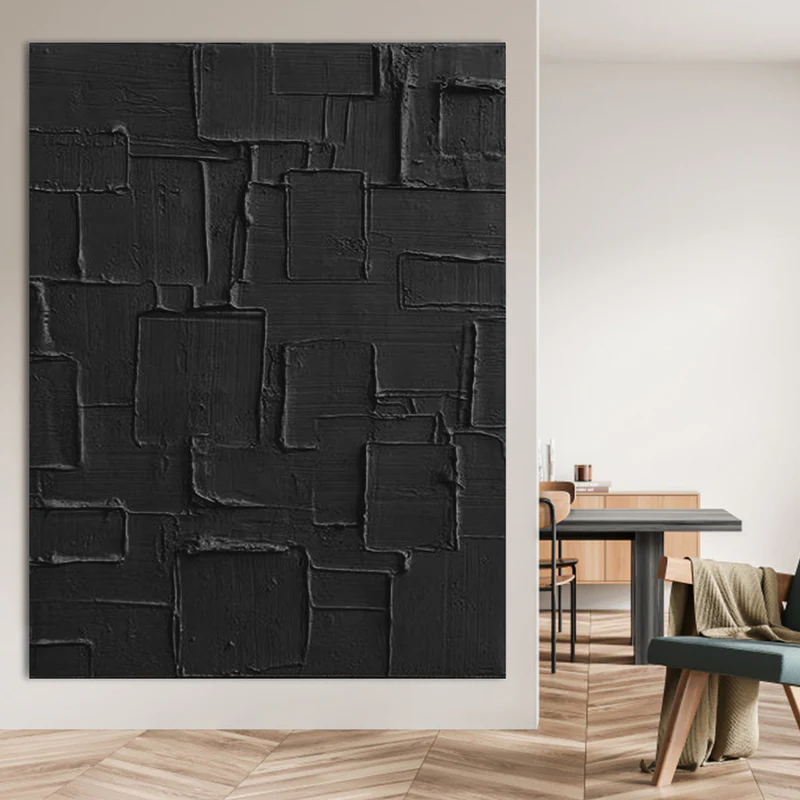 Handcrafted Abstract Painting Heavy Texture Wall Art For Homedecor HT1006