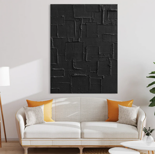 Handcrafted Abstract Painting Heavy Texture Wall Art For Homedecor HT1006