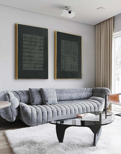 2PCs A Set  Abstract Painting Heavy Texture Wall Art For Homedecor HT1009
