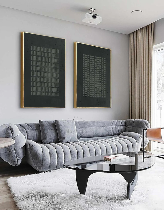 2PCs A Set  Abstract Painting Heavy Texture Wall Art For Homedecor HT1009