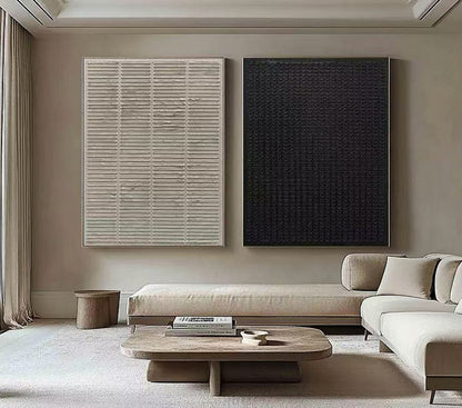 2PCs A Set  Abstract Painting Heavy Texture Wall Art For Homedecor HT1010