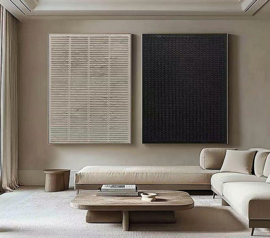 2PCs A Set  Abstract Painting Heavy Texture Wall Art For Homedecor HT1010