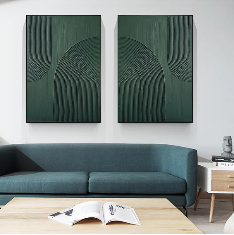 2PCs A Set  Abstract Painting Heavy Texture Wall Art For Homedecor HT1011