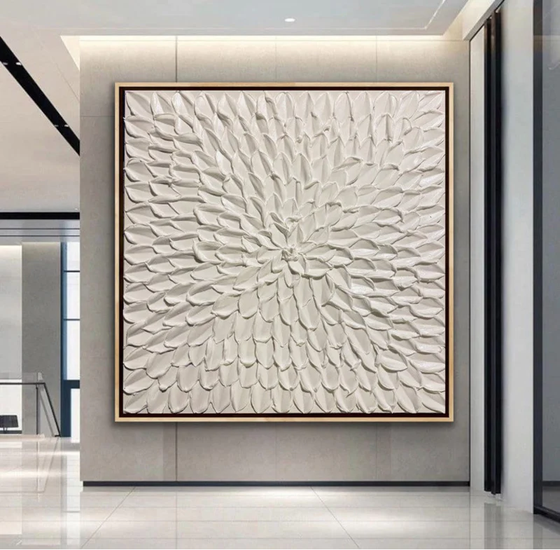 Handcrafted Abstract Painting Heavy Texture Wall Art For Homedecor HT1012