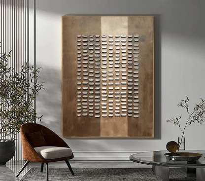 Handcrafted Abstract Painting Heavy Texture Wall Art For Homedecor HT1014