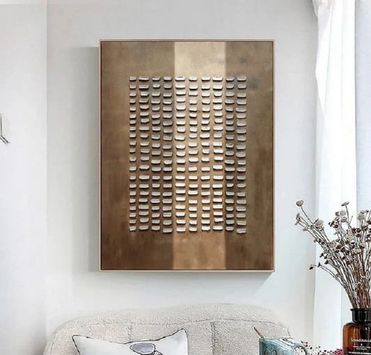 Handcrafted Abstract Painting Heavy Texture Wall Art For Homedecor HT1014