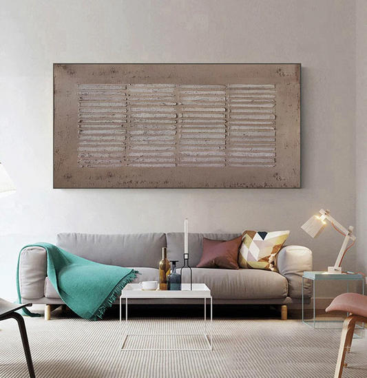 Handcrafted Abstract Painting Heavy Texture Wall Art For Homedecor HT1017
