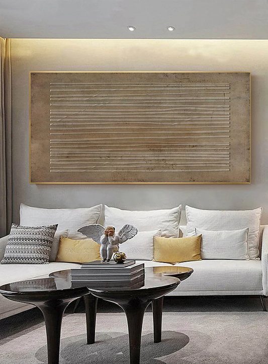Handcrafted Abstract Painting Heavy Texture Wall Art For Homedecor HT1018