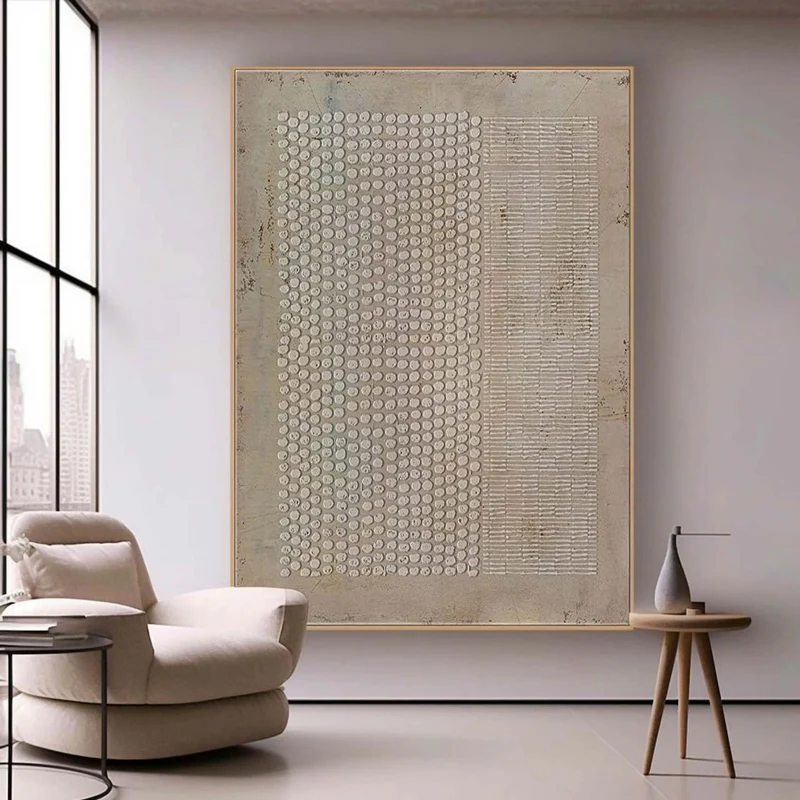Handcrafted Abstract Painting Heavy Texture Wall Art For Homedecor HT1019B