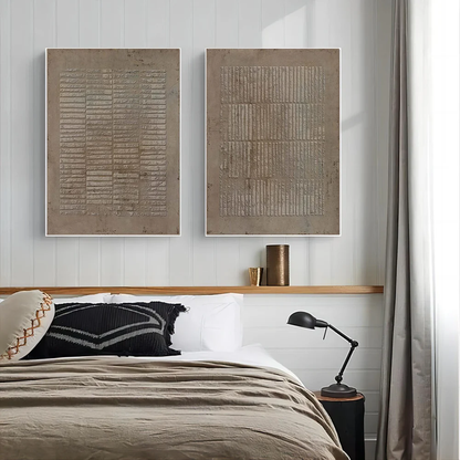 2PCs A Set  Abstract Painting Heavy Texture Wall Art For Homedecor HT1020