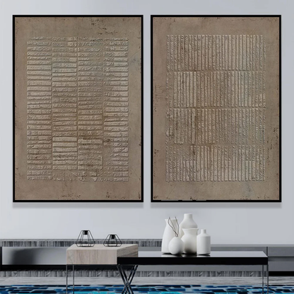 2PCs A Set  Abstract Painting Heavy Texture Wall Art For Homedecor HT1020