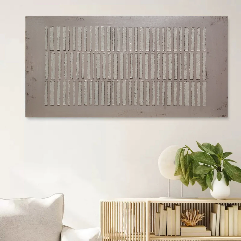 Handcrafted Abstract Painting Heavy Texture Wall Art For Homedecor HT1025