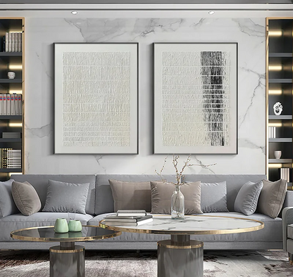 2PCs A Set  Abstract Painting Heavy Texture Wall Art For Homedecor HT1027