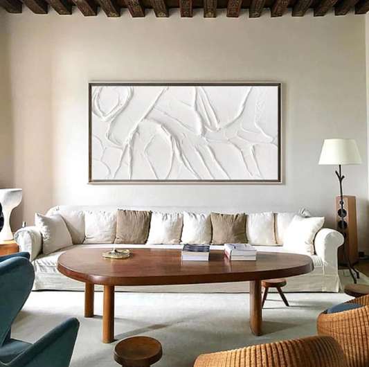 Handcrafted Abstract Painting Heavy Texture Wall Art For Homedecor HT1028