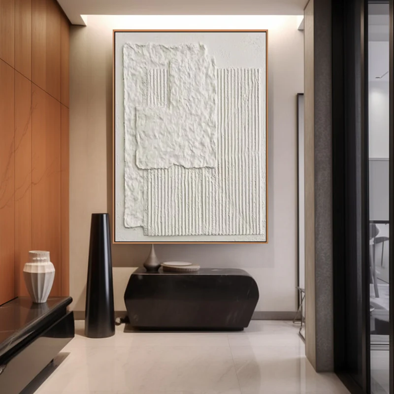Handcrafted Abstract Painting Heavy Texture Wall Art For Homedecor HT1029