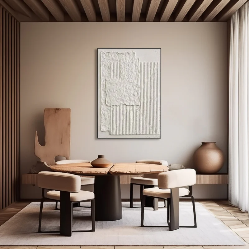Handcrafted Abstract Painting Heavy Texture Wall Art For Homedecor HT1029